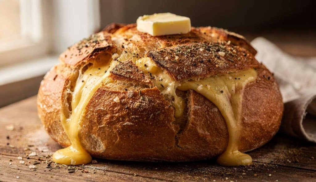 Pull Apart Bread à la Raclette : recette Gourmande