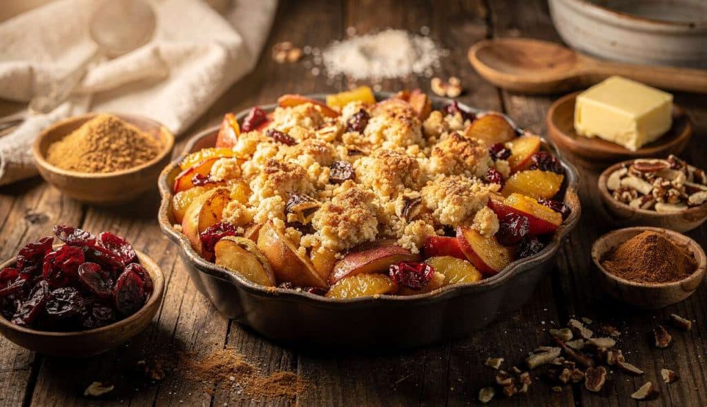 Recette de crumble aux fruits d'hiver