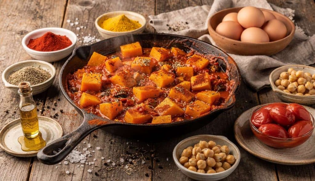 Chakchouka à la courge : recette savoureuse et facile