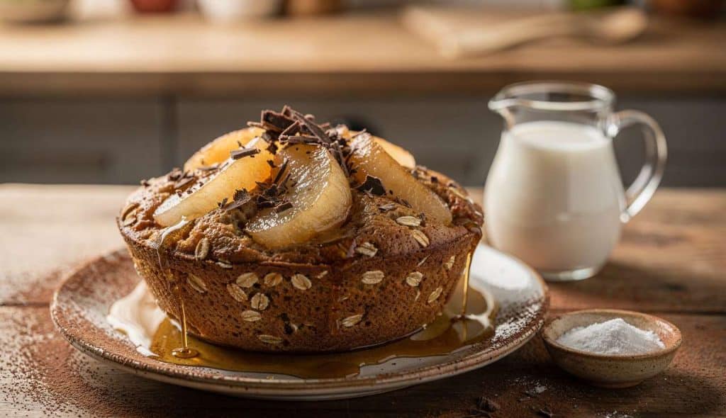 Bowlcake Poire Chocolat : recette Gourmande et Facile