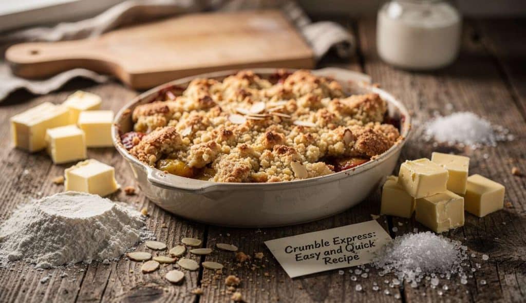 Crumble express : recette facile et rapide