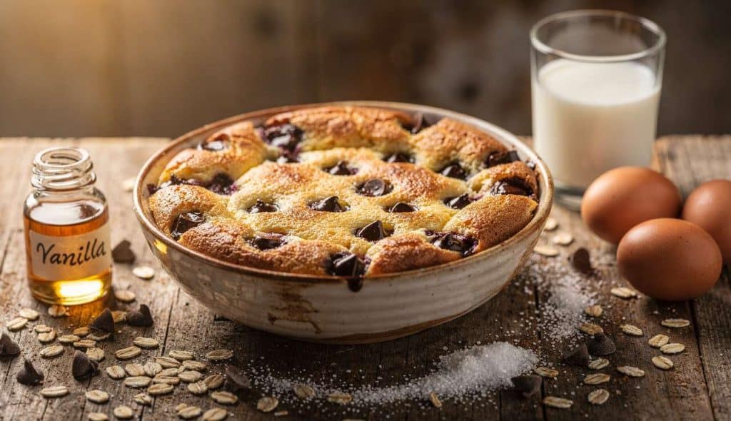 Bowlcake Clafoutis aux Pépites de Chocolat : recette Délicieuse et Simple