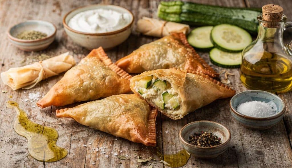 Samoussas Courgettes et Fromage Frais : recette Simple et Délicieuse