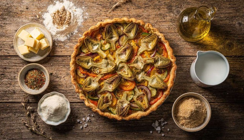 Recette de Tarte aux Légumes Colorée et Savoureuse