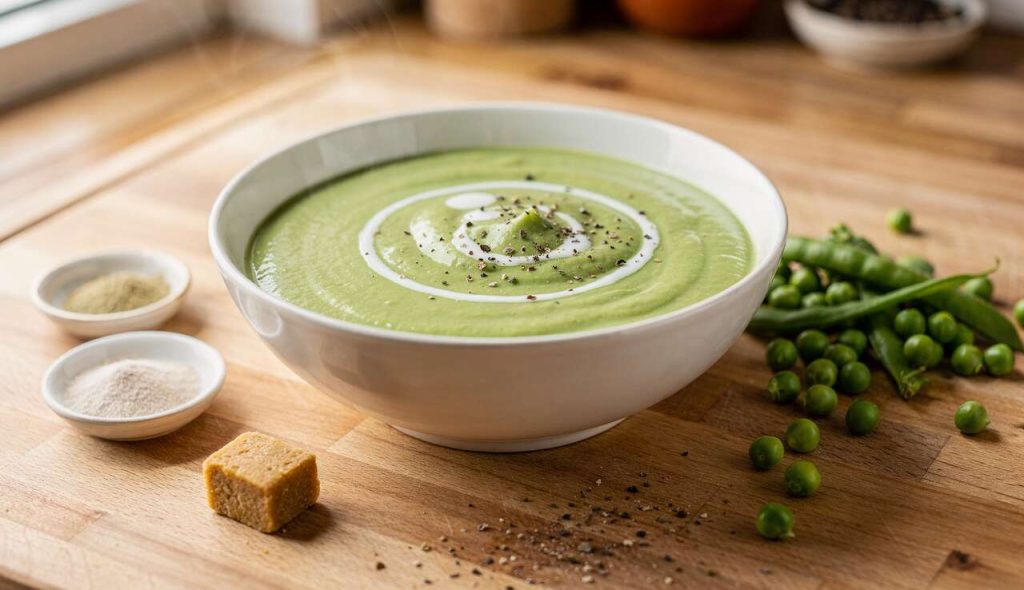 Velouté de petits pois : la recette facile et gourmande