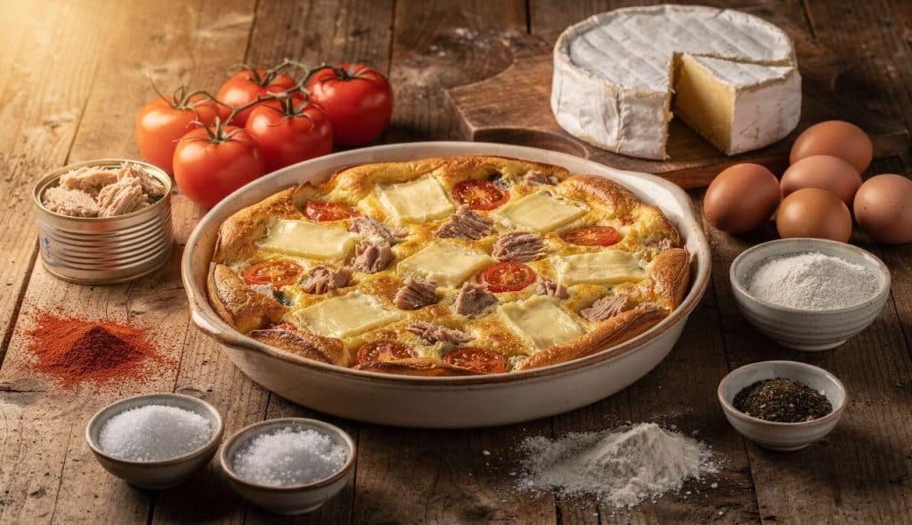 Clafoutis Thon Tomates Camembert : recette Savoureuse