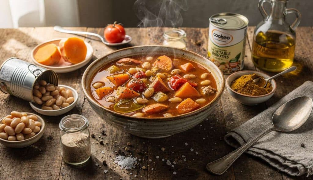 Potée de haricots et patates douces au Cookeo