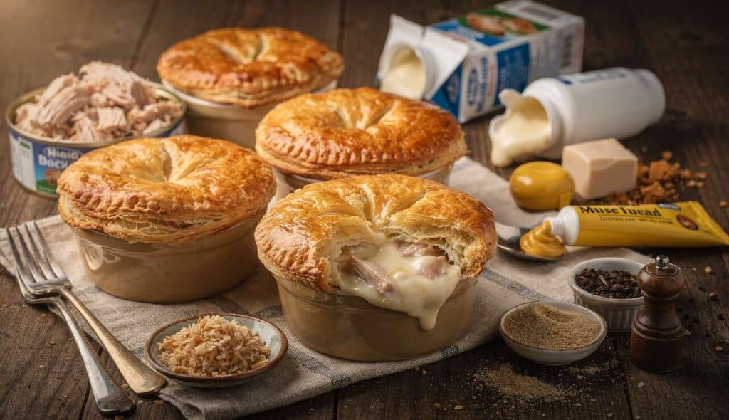 Recette facile de tourtes au poulet maison