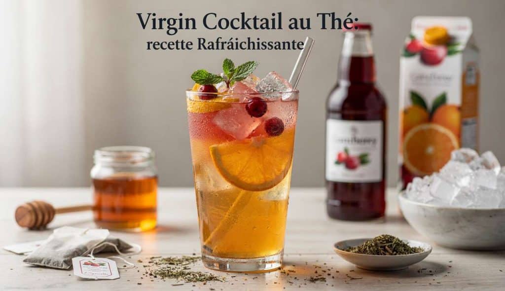 Virgin cocktail au thé : recette rafraîchissante