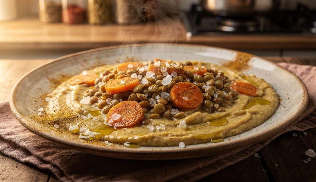 Dahl de lentilles blondes et carottes au Cookeo : recette savoureuse