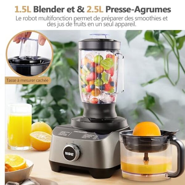 Découvrez notre test complet du robot cuisine multifonctions yashe 1300W : efficacité, fonctionnalités et avis pour un choix éclairé.