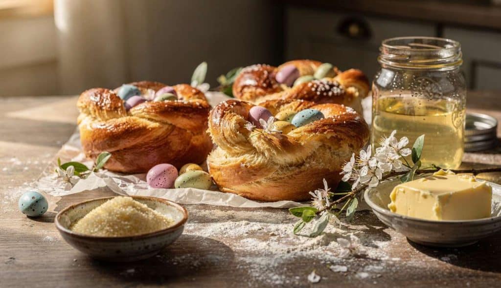 Recette de nids de Pâques en brioches moelleuses