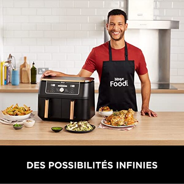 Découvrez notre évaluation de la friteuse sans huile Ninja Foodi MAX 6-en-1 cuivre/noir : un appareil polyvalent pour des repas sains et savoureux.