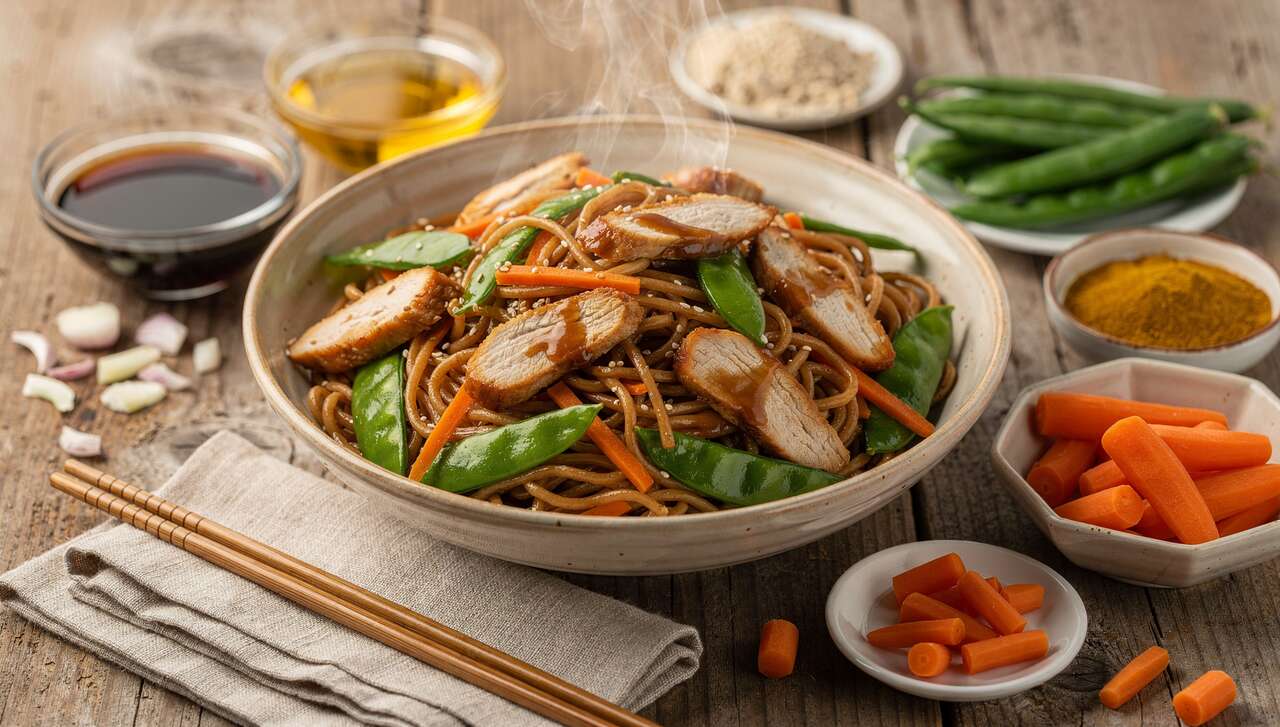 Recette de Poulet Chow Mein : délicieux et Facile à Préparer