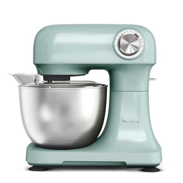 Découvrez le robot pâtissier compact moulinex bake simple qa1413f0 vert d'eau. Évaluations, avantages et conseils pour une pâtisserie réussie à la maison.