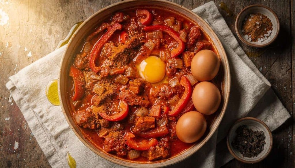 Recette de chakchouka : un plat méditerranéen savoureux