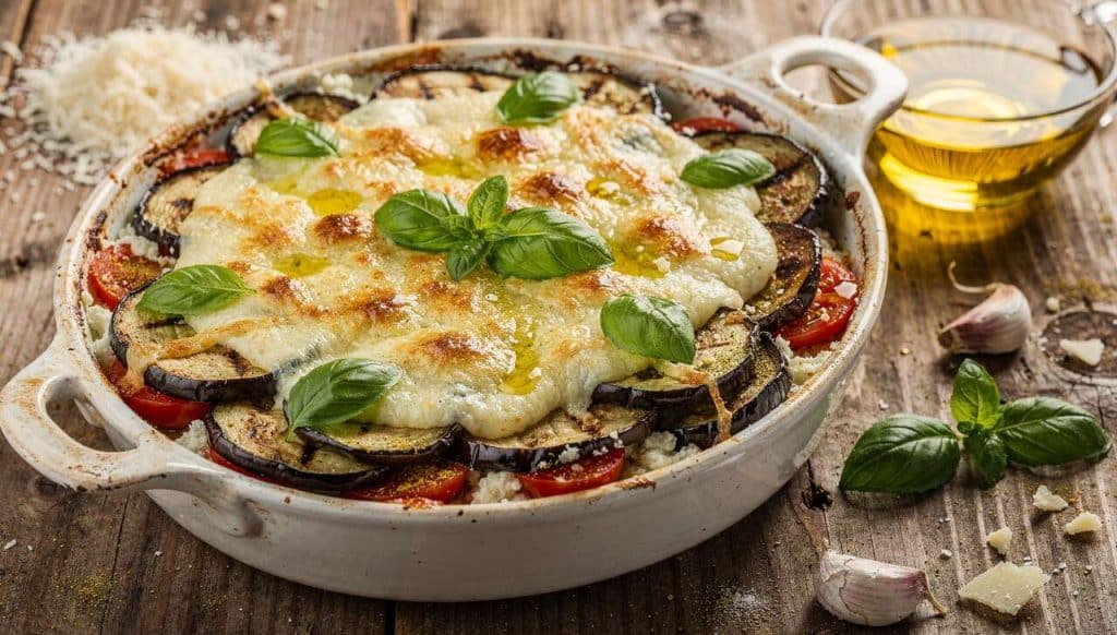 Gratin d'aubergines à la ricotta : recette savoureuse