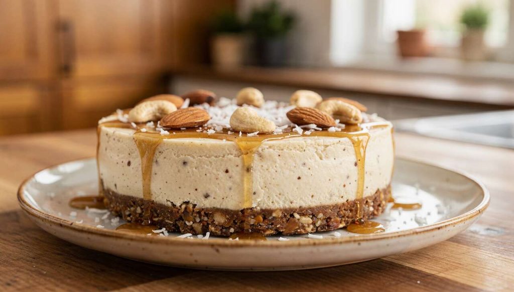 Cheesecake cru vegan coco : recette délicieuse et facile