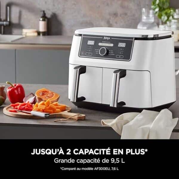 Découvrez notre avis sur la ninja Foodi MAX Dual Zone, une friteuse 6-en-1 sans huile idéale pour une cuisine saine et pratique. Profitez de ses fonctionnalités innovantes pour des repas savoureux et équilibrés.