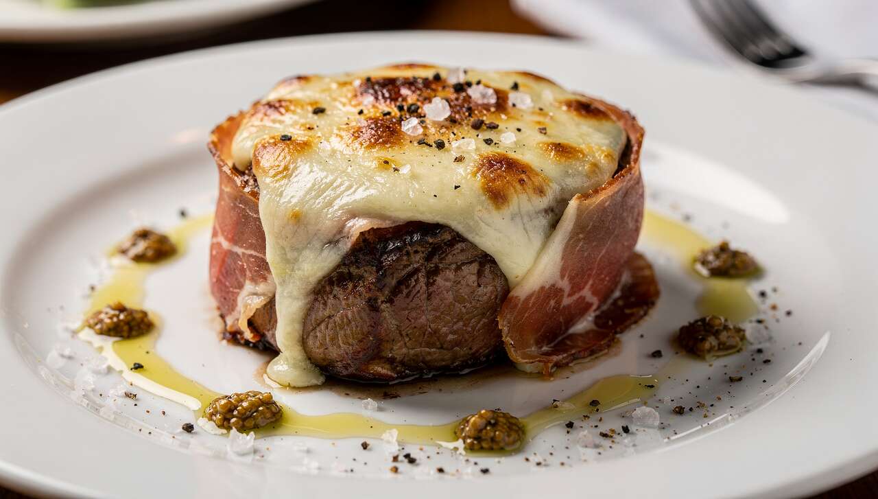 Filet mignon façon Orloff à la coppa et mozzarella : recette gourmande