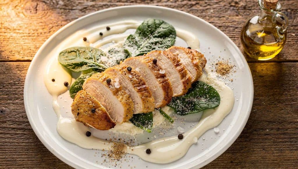 Poulet crémeux aux épinards et parmesan