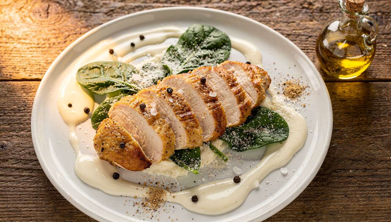 Poulet crémeux aux épinards et parmesan