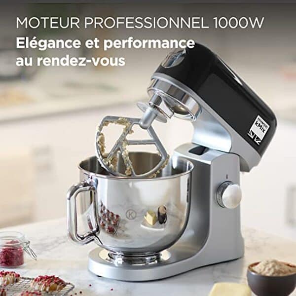 Découvrez notre test du robot pâtissier Kenwood kMix KMX750BK noir : bol de 5L, 6 vitesses pour des pâtisseries réussies à coup sûr. Guide d'achat et conseils inclus.