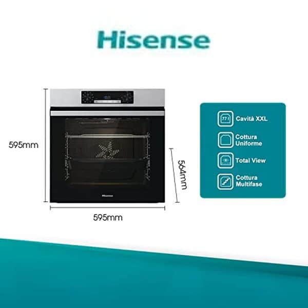 Découvrez notre test du four multifonction hisense BI62216AX avec cavité XXL et technologie airfry pour une cuisson optimisée et homogène