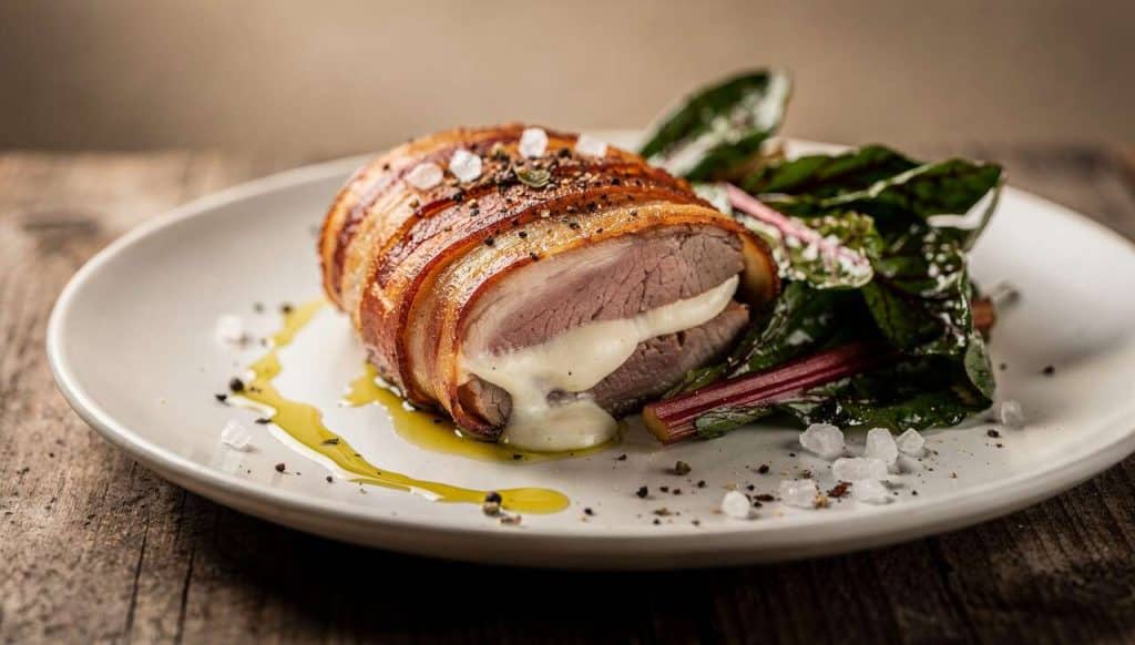 Filet mignon Orloff : recette aux bettes, mozzarella et poitrine fumée