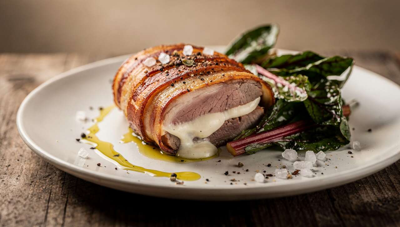 Filet mignon Orloff : recette aux bettes, mozzarella et poitrine fumée