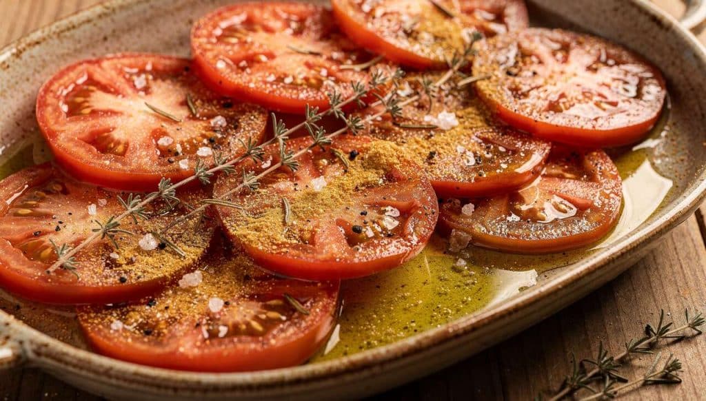 Tomates confites à l'ail et romarin : la recette savoureuse
