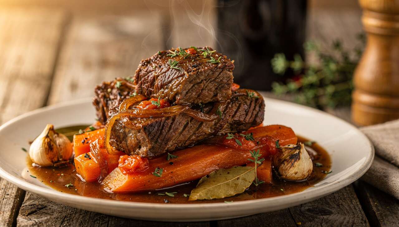 Bœuf aux carottes à la mijoteuse : recette savoureuse