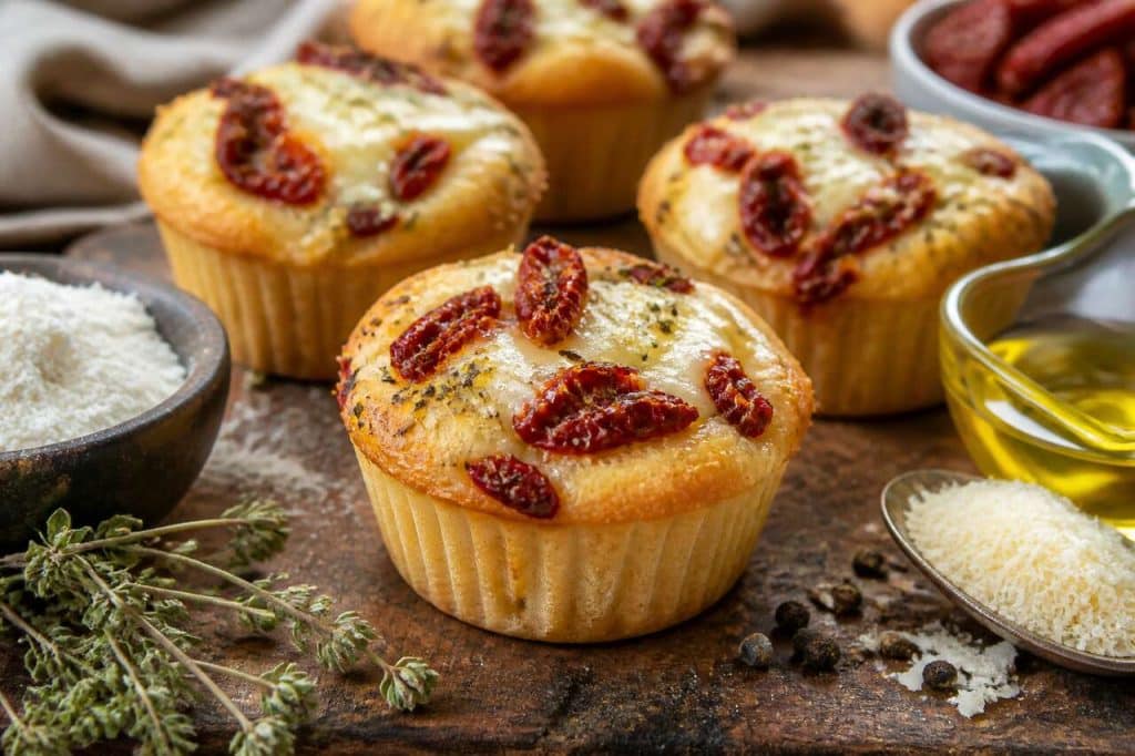 Cupcakes salés : tomates séchées et mozzarella ou cake classique ?
