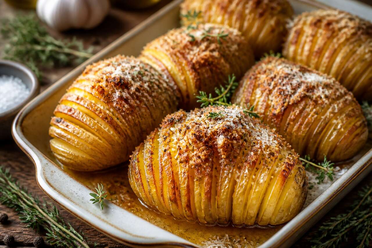 Pommes de terre à la suédoise : recette Hasselbackpotatis