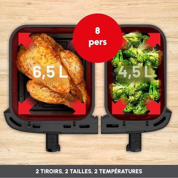 Découvrez notre avis sur le moulinex Dual easy fry XXL, un air fryer à deux tiroirs parfait pour les grandes familles. Performances, capacité et fonctionnalités détaillées dans cet article.
