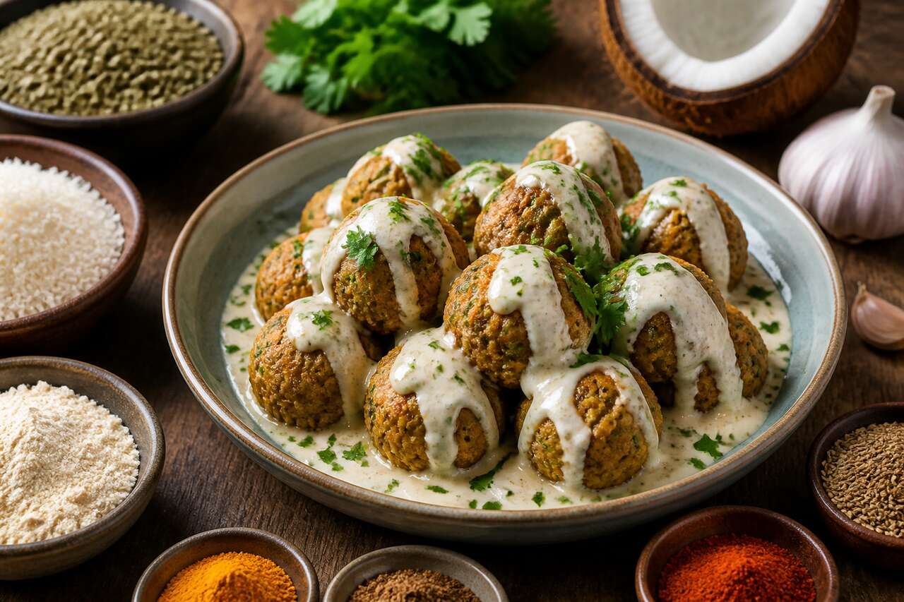 Boulettes de lentilles à la sauce coco : recette savoureuse et saine