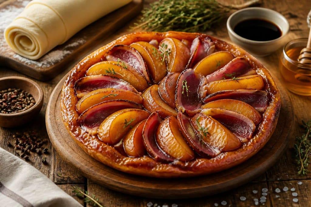Tarte tatin pommes et magret : recette savoureuse