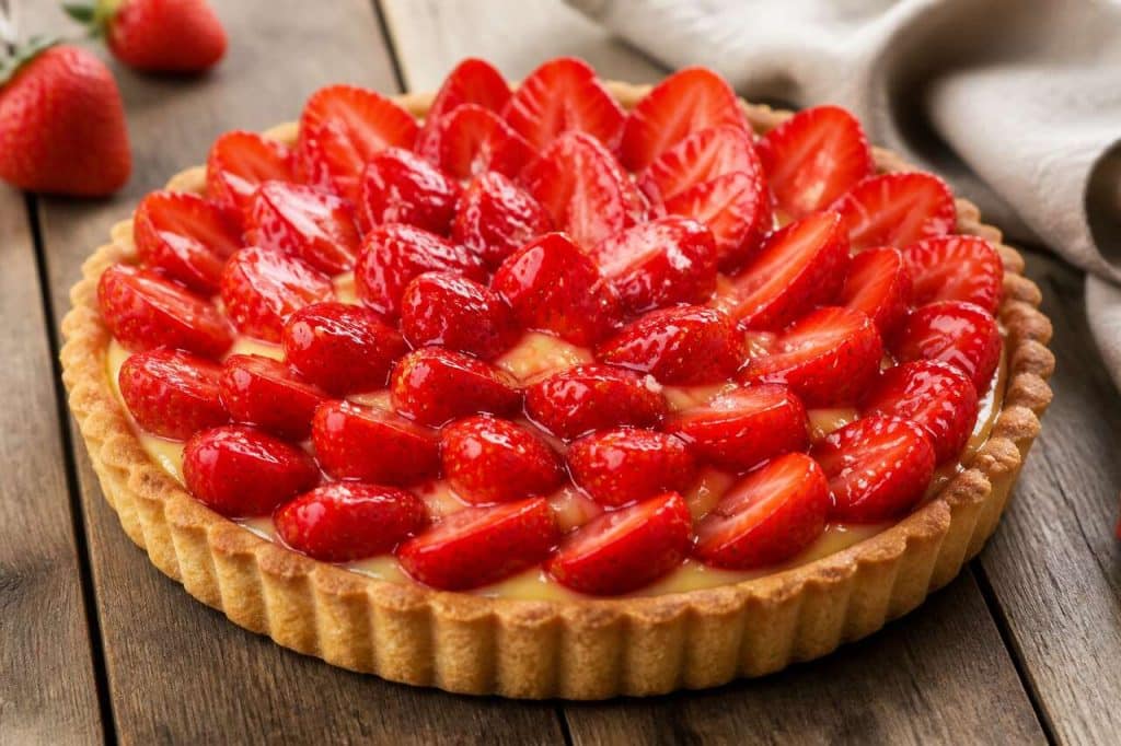 Recette facile et rapide de tarte aux fraises