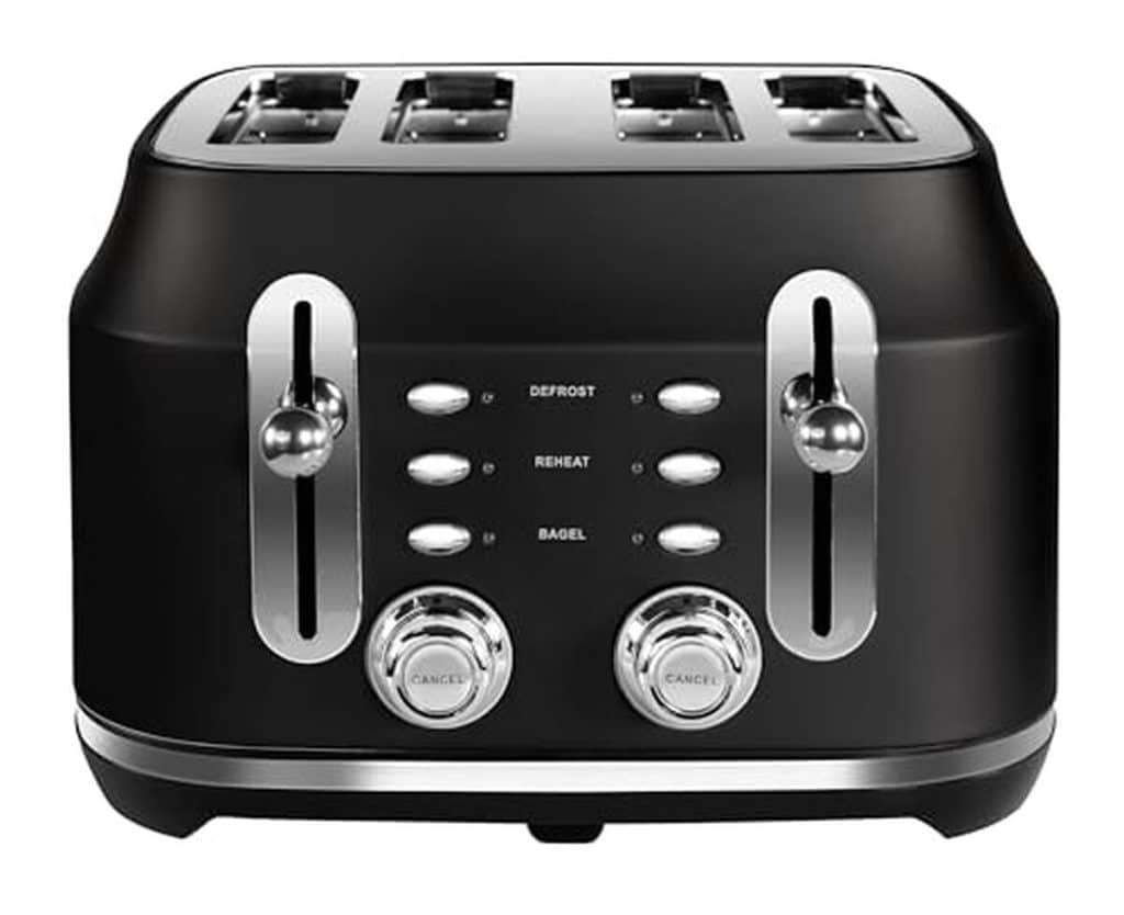 Test : grille-pain Rangemaster RMCL4S201BK, 4 tranches et 6 niveaux de puissance