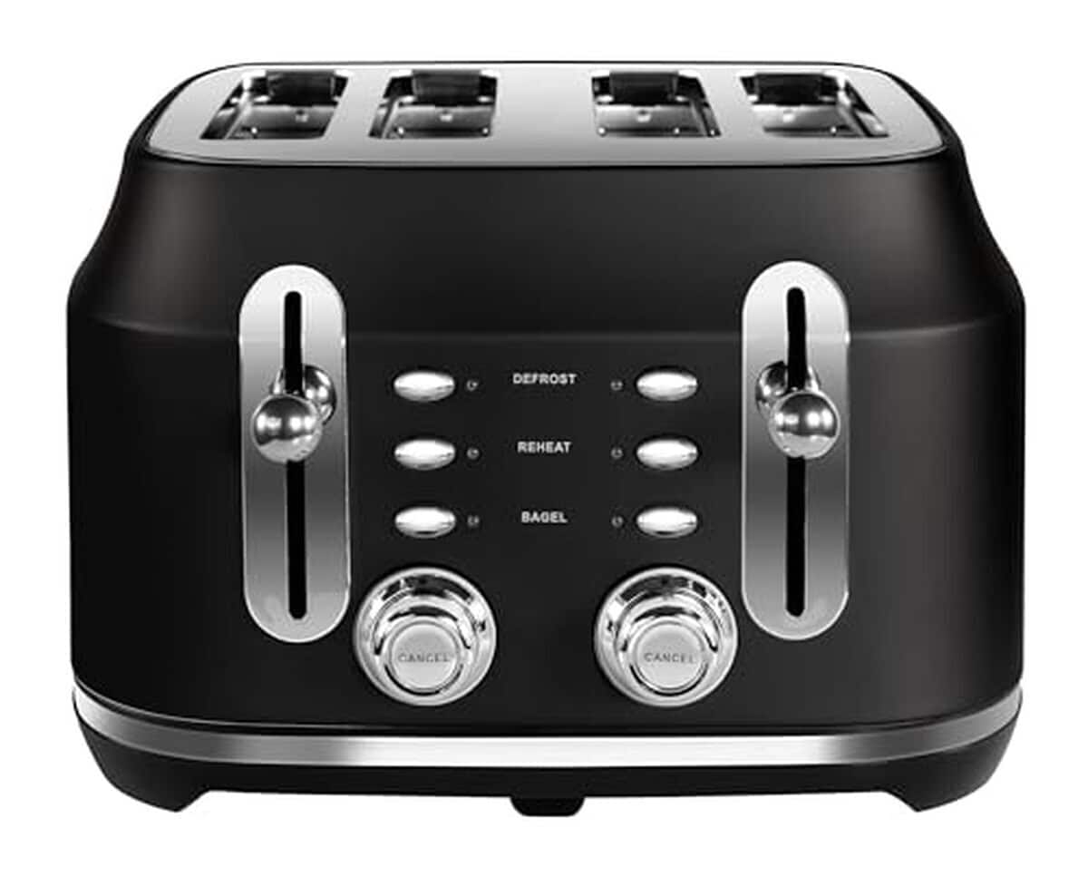 Test : grille-pain Rangemaster RMCL4S201BK, 4 tranches et 6 niveaux de puissance