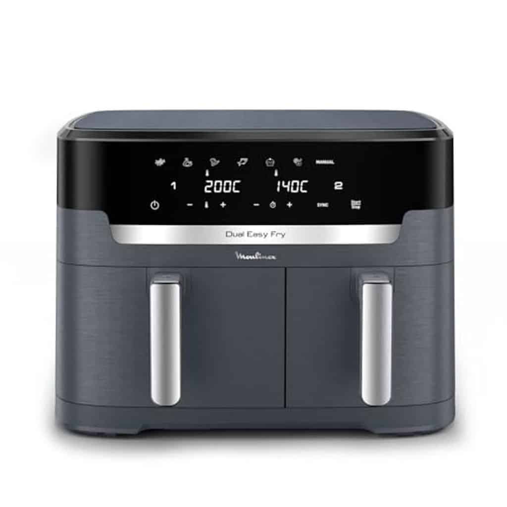Test moulinex Dual easy fry XXL : air fryer 2 tiroirs performante pour 10 personnes