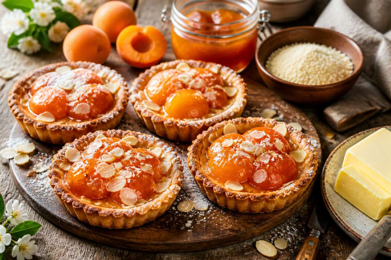 Recette de tartelettes aux abricots