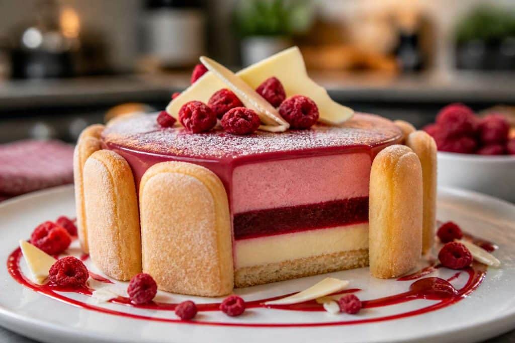 Recette d'entremets à la framboise