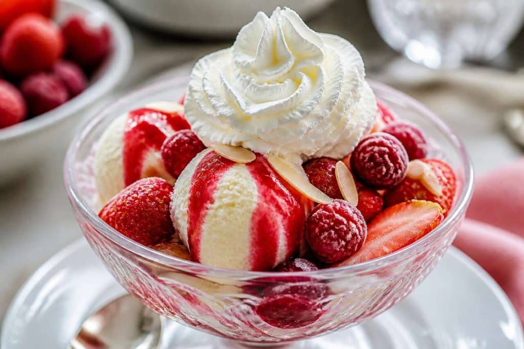 Recette des fraises Melba