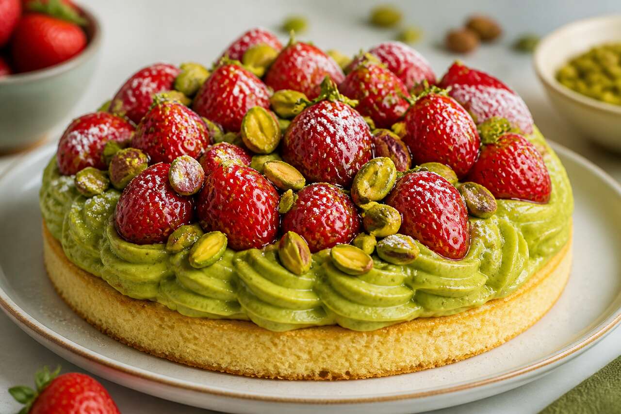 Recette du Montebello aux fraises et pistaches