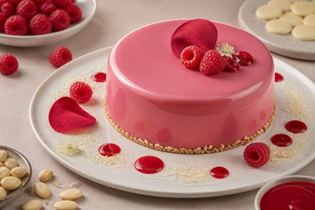 Recette d'entremets Inspiration framboise