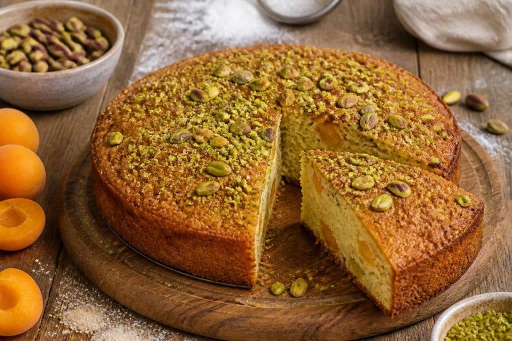 Recette de moelleux aux pistaches et abricots