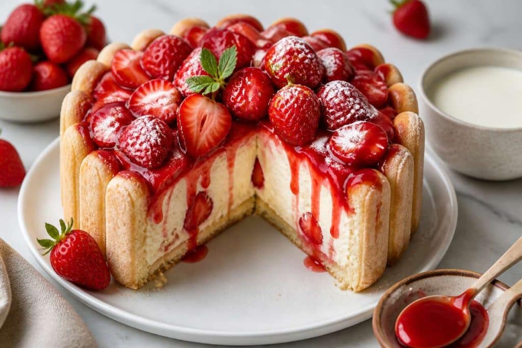 Recette de charlotte aux fraises facile et gourmande