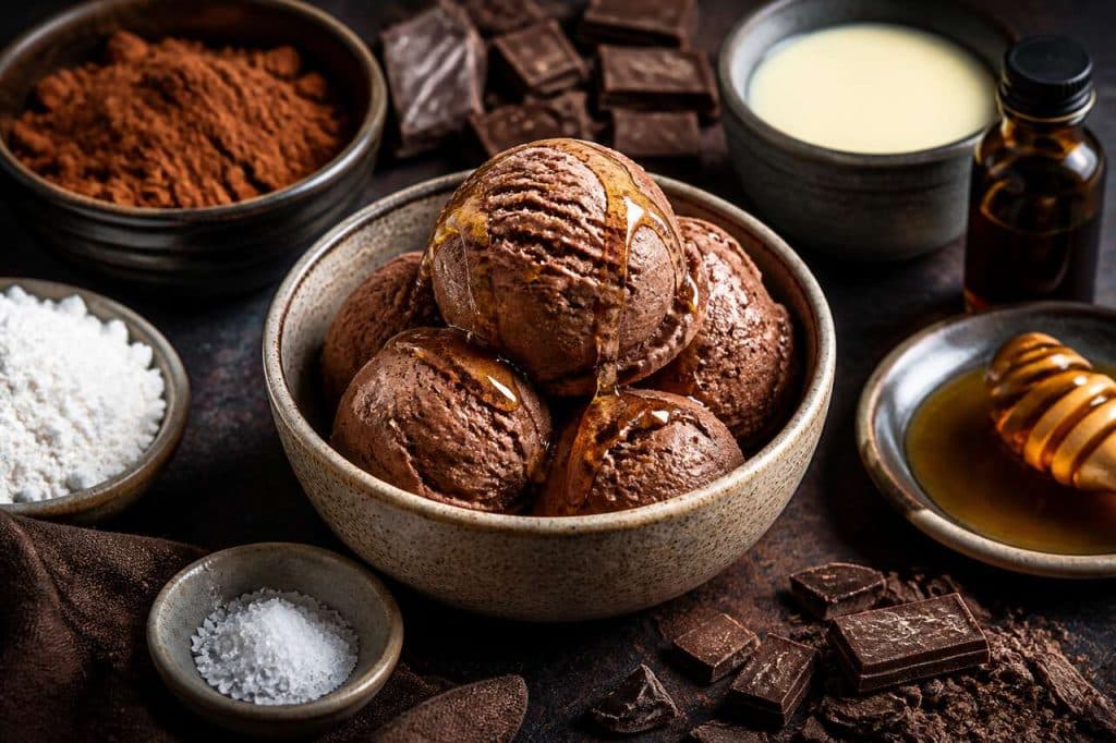 Recette de glace au chocolat maison