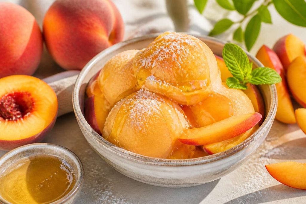 Recette de sorbet à la pêche maison